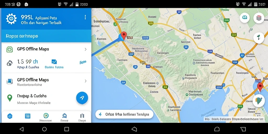 Antarmuka pengguna 99SL yang intuitif dan rute navigasi yang jelas.