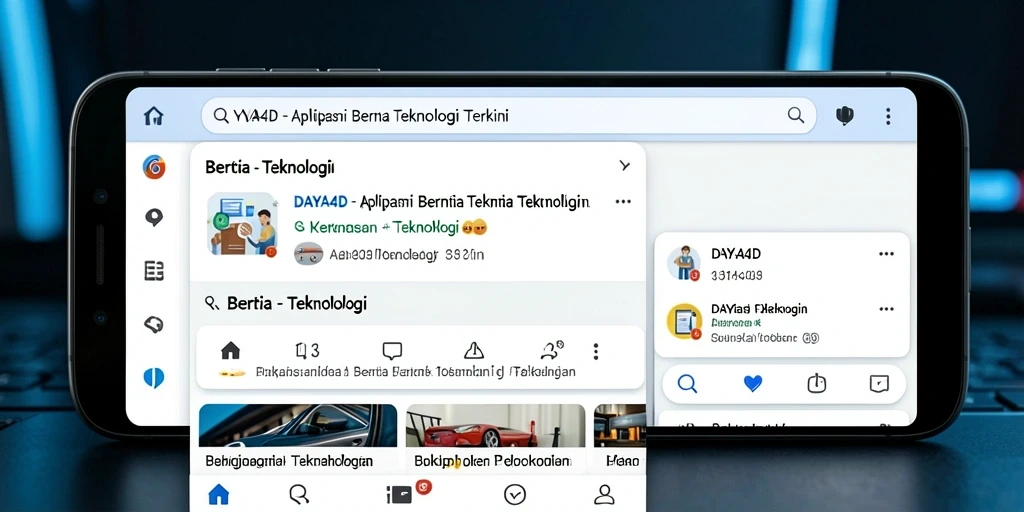 Antarmuka aplikasi DAYA4D yang sederhana dan informatif.