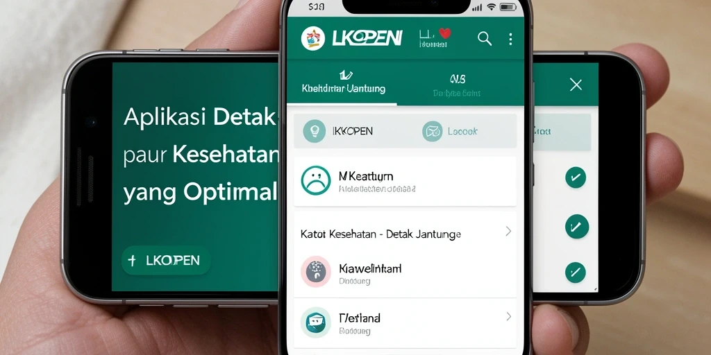 Antarmuka LKOPEN yang sederhana dan mudah digunakan untuk pemantauan detak jantung.