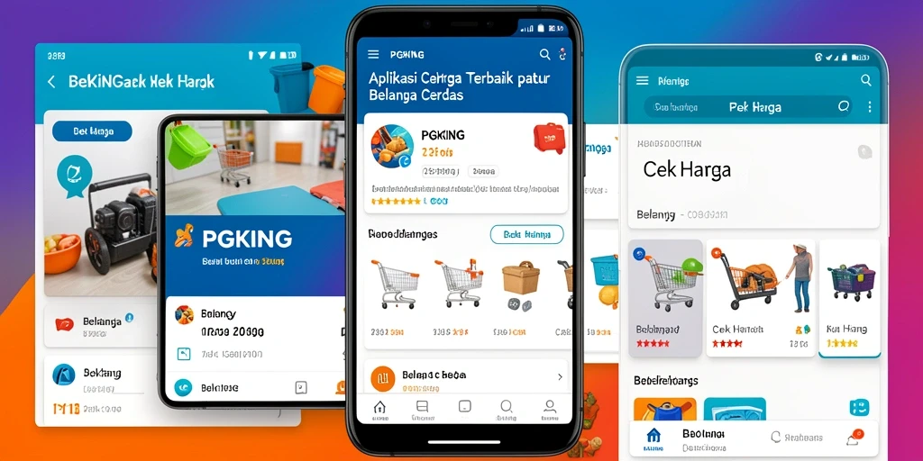 Tampilan antarmuka PGKING yang modern dan fungsional untuk cek harga.